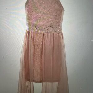 Girls Poppies and Roses Sleeveless Walk-Through Ballgown size 10